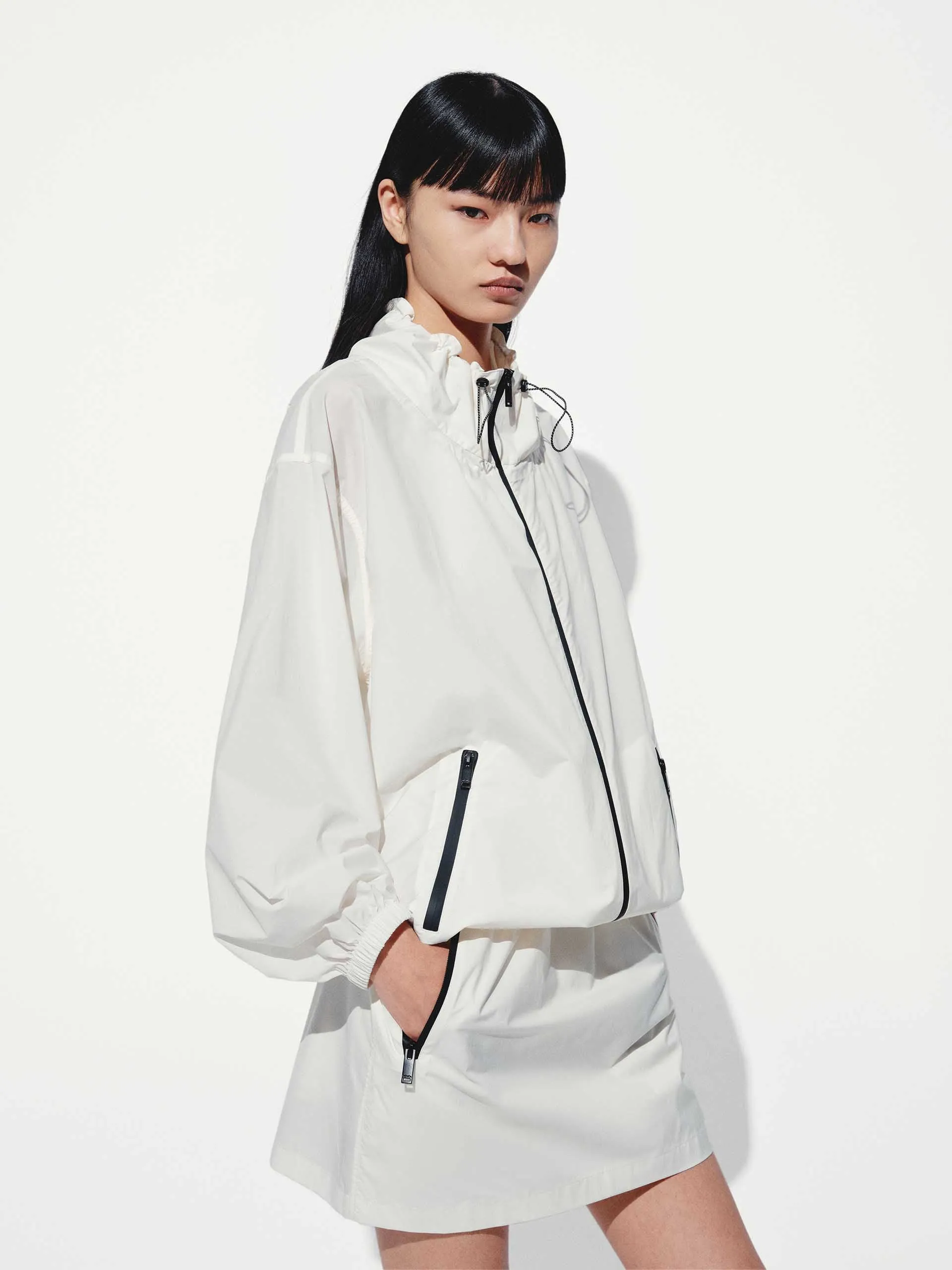 Drawstring Detail Outdoor Jacket