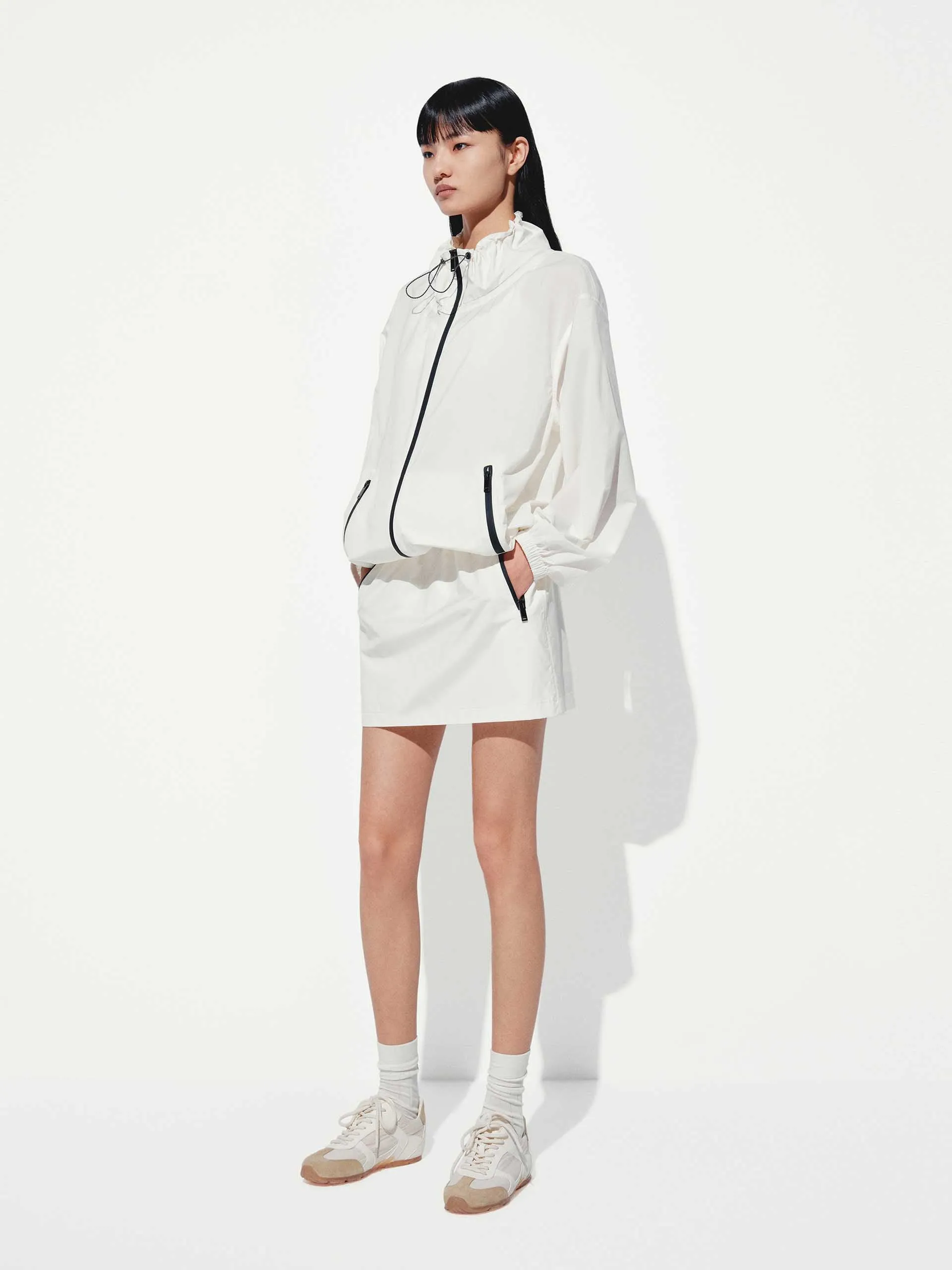 Drawstring Detail Outdoor Jacket