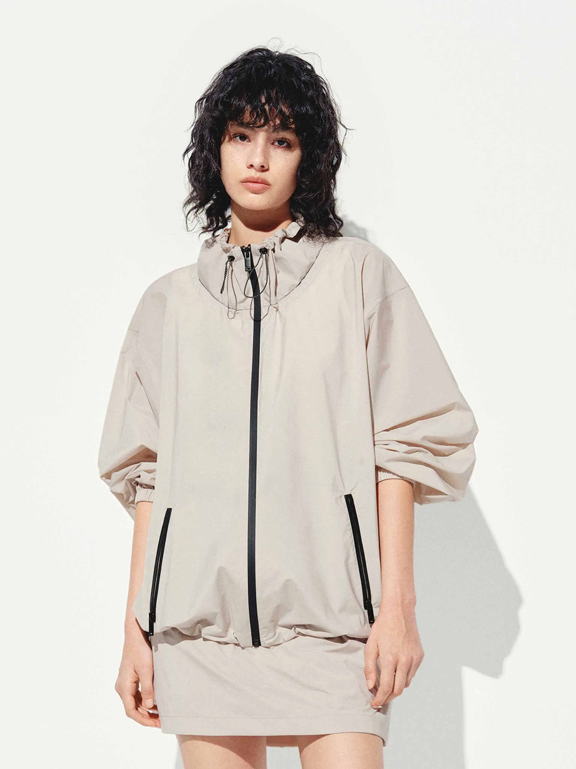 Drawstring Detail Outdoor Jacket