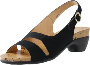 Eduavar Sandals for Women Dressy Summer, Heeled Sandals for Women Dressy Elegant Open Toe Sandals Shoes with Buckle Strap