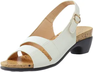 Eduavar Sandals for Women Dressy Summer, Heeled Sandals for Women Dressy Elegant Open Toe Sandals Shoes with Buckle Strap