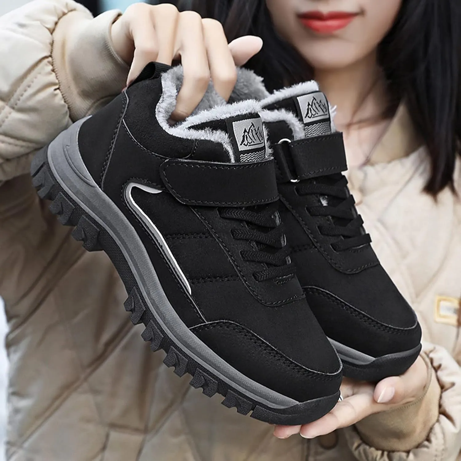 Extra Wide Calf Snow Boots for Women Plus Size Winter Boots Waterproof Women Wide Warm Winter Boots Women Waterproof Snow Boots for Snowshoeing Botas De Nieve Mujer
