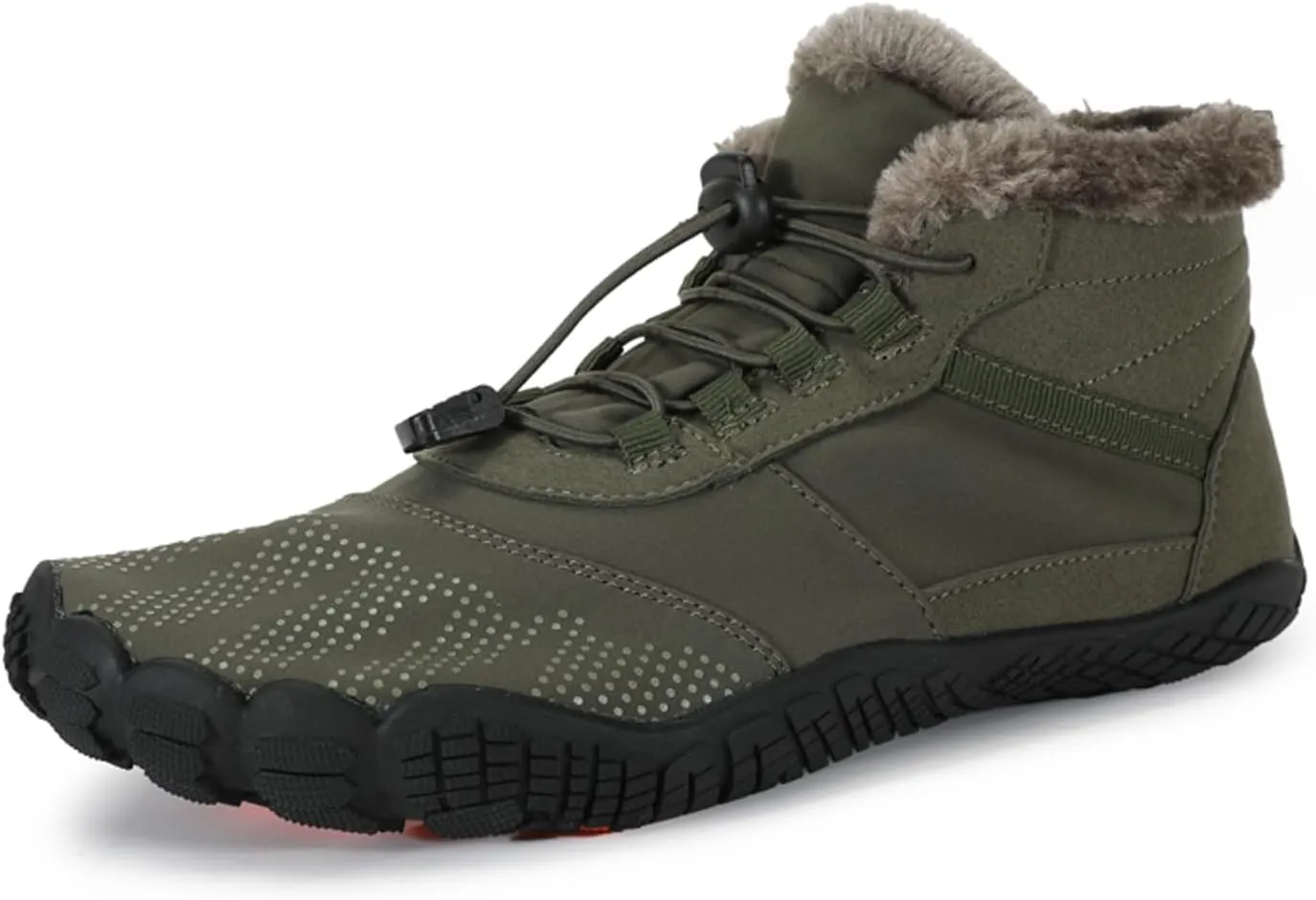 FLIOZY Winter Hiking Boots for Mens and Womens, Barefoot-Style Non-Slip Snow Boots, Waterproof Outdoor Hiking Shoes