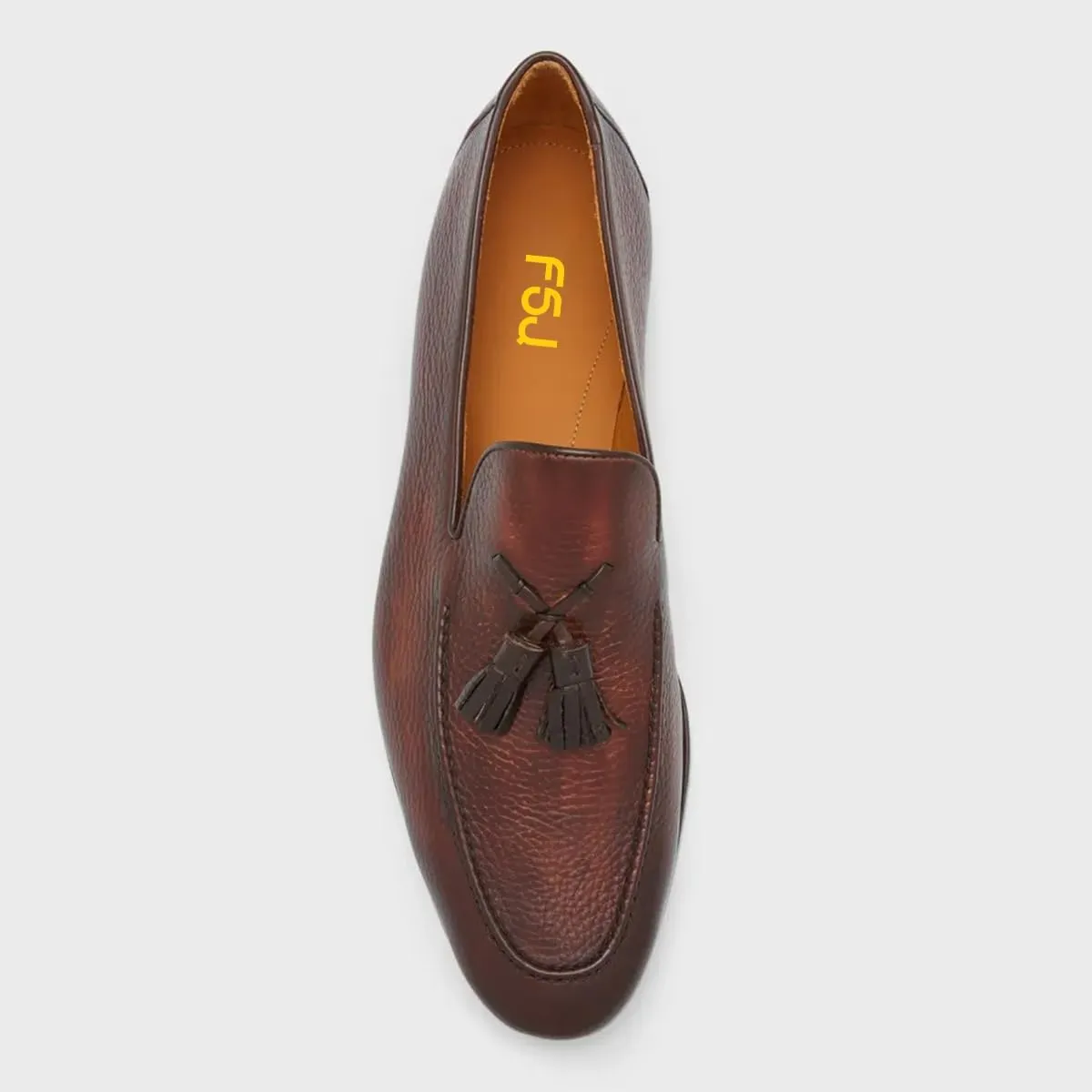 FSJ Men's Tassel Loafers Slip On Comfy Cushioned Insole Driving Flats Fashion Luxury Formal Business Slippers Dress Shoes Size 4-16 US