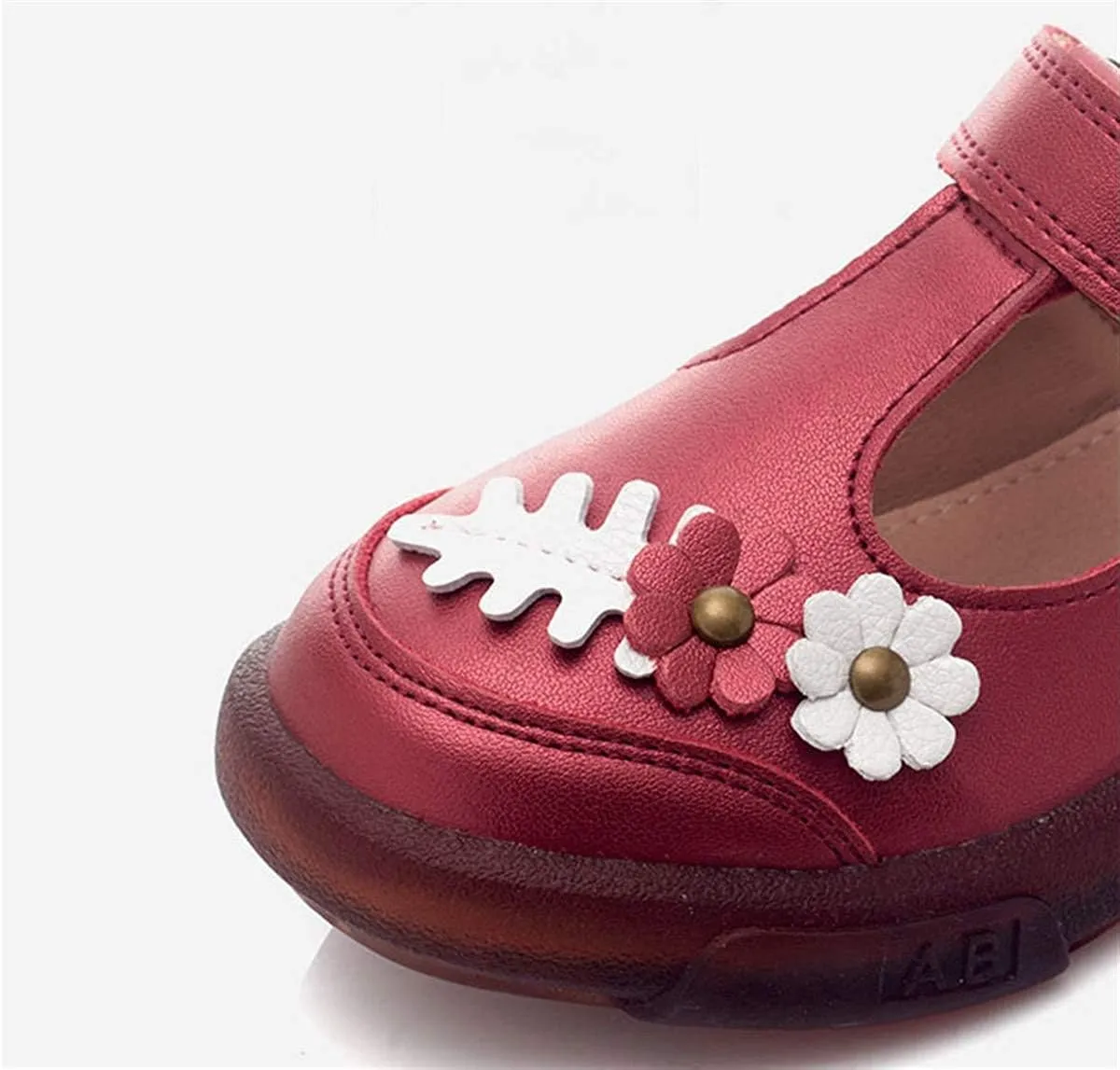 Genuine Leather Girls Mary Jane Shoes Round Toe Little Girls Party Dress Princess Casual Flats Shoes