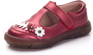 Genuine Leather Girls Mary Jane Shoes Round Toe Little Girls Party Dress Princess Casual Flats Shoes