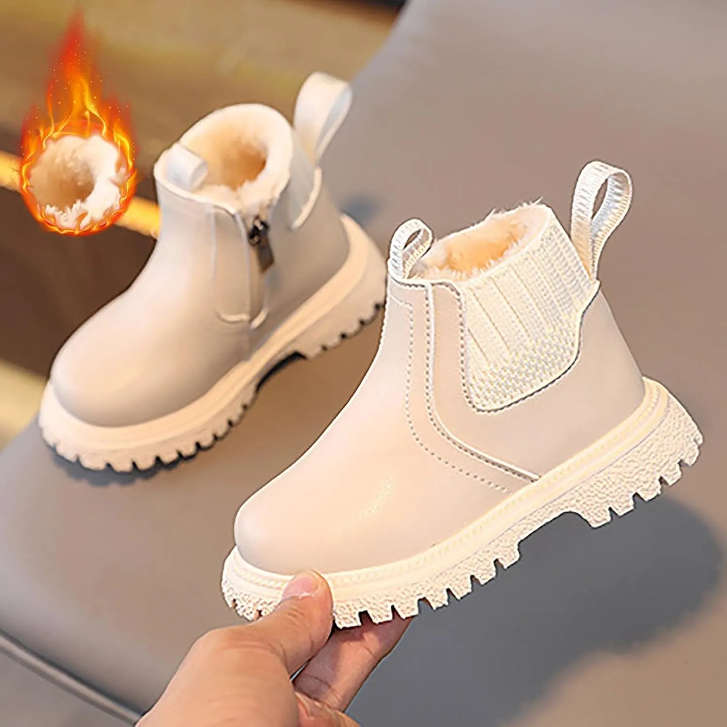 Girls and Boys Snow Fashion Ankle Boots Warm Walking Outdoor Shoes Girls Sneakers Tennis Shoes Snow Winter Boots