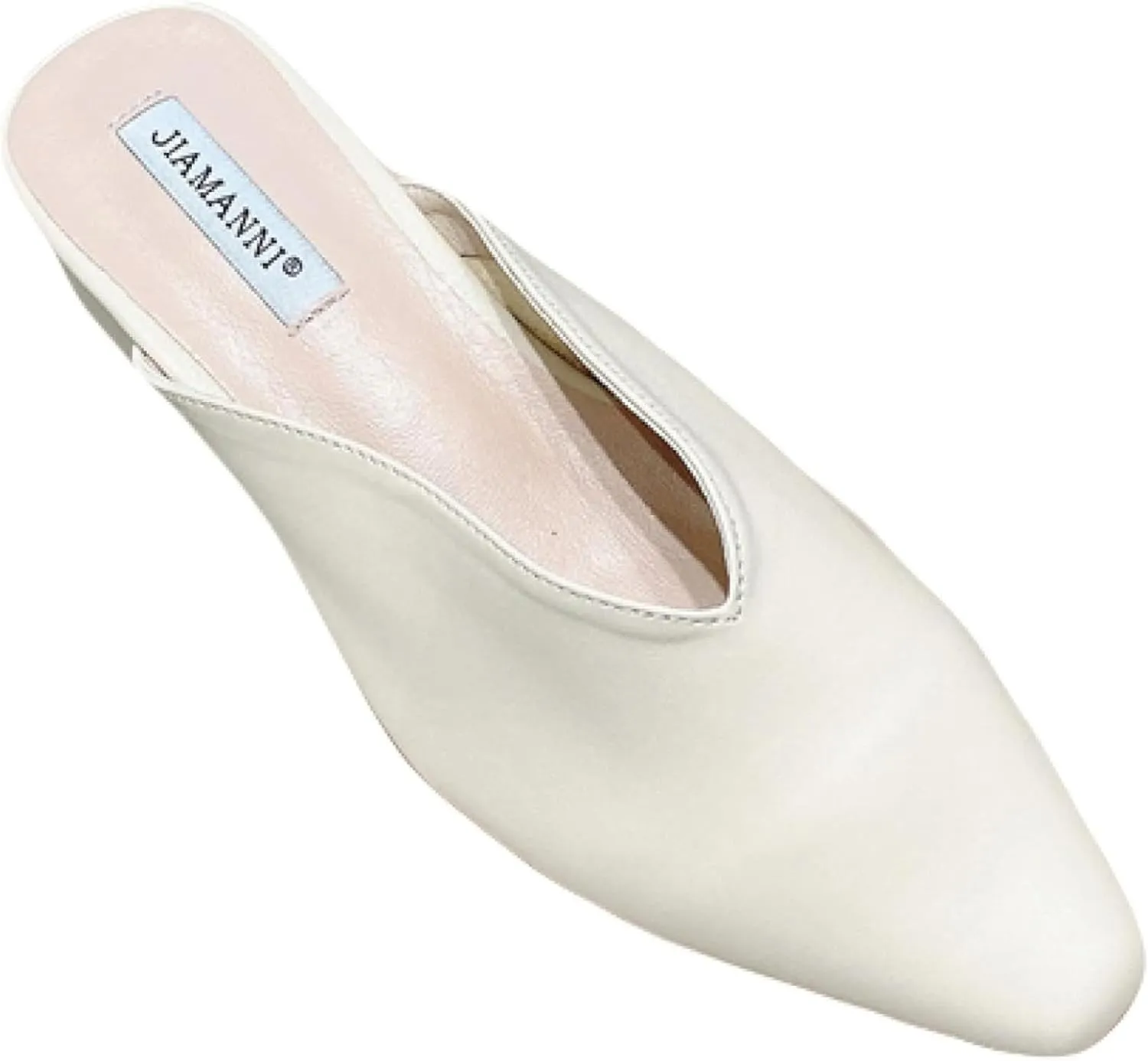 Girls Fashion Mule Sandals Square Toe Thick Heels Women's Open Back Loafers Bridal Party Slippers