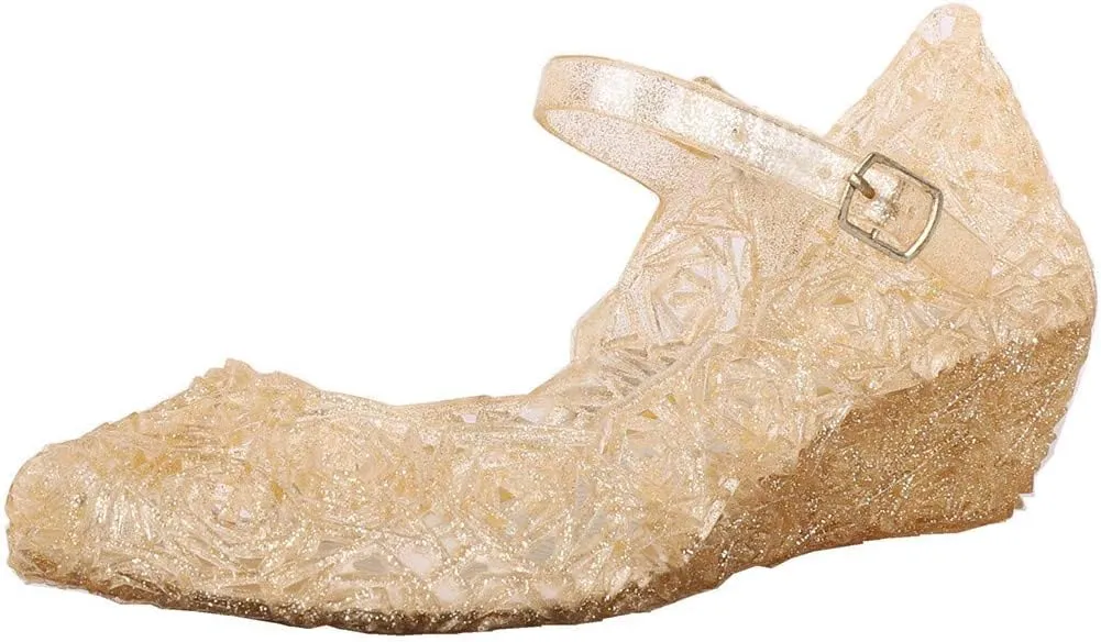 Girls Jelly Sandals Dress Up Mary Jane ??lats Heels Dance Par??y Single Shoes for Kids Toddler Boy Shoes Infant