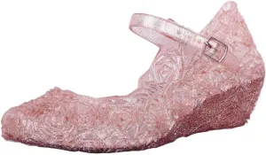Girls Jelly Sandals Dress Up Mary Jane lats Heels Dance Pary Single Shoes for Kids Toddler Boy Shoes Infant