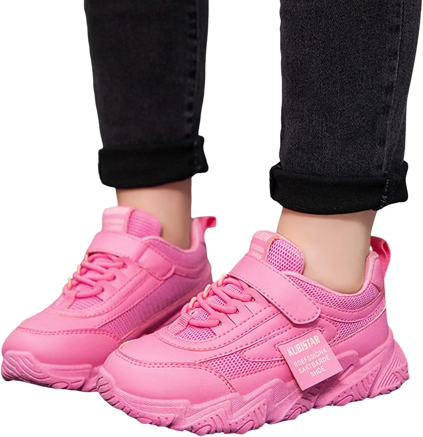 Girls Sneakers Toddler Sneakers Walking Shoes Boys Girls Toddler Tennis Shoes Lightweight Brethable Kids Slip On Shoe