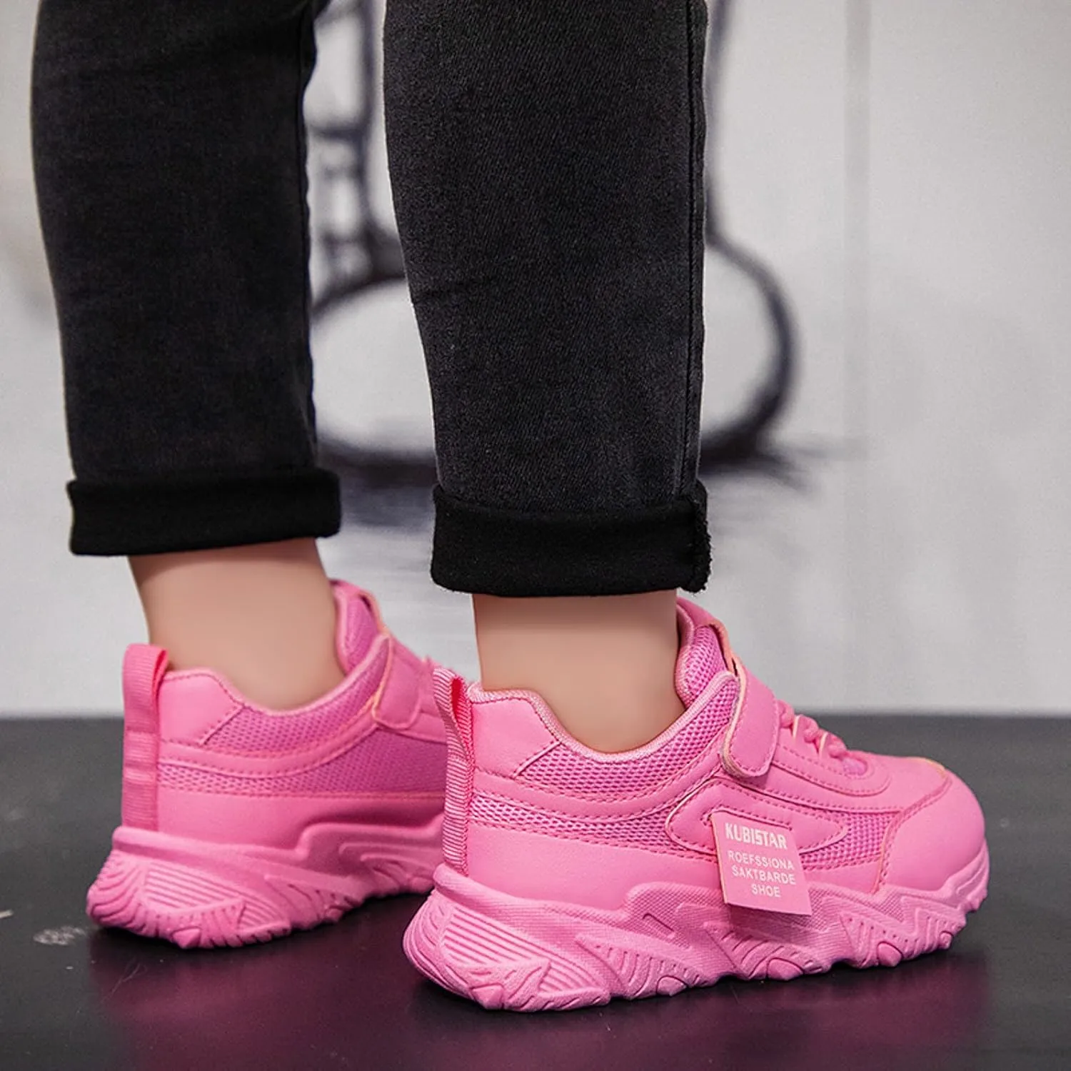Girls Sneakers Toddler Sneakers Walking Shoes Boys Girls Toddler Tennis Shoes Lightweight Brethable Kids Slip On Shoe