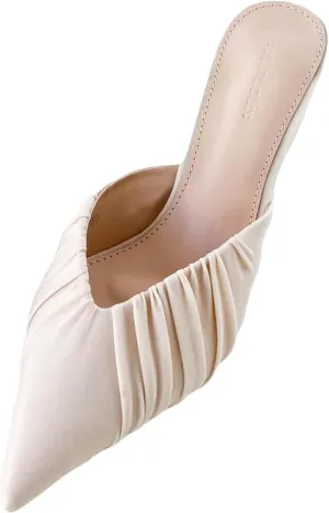 Girls Wear Mule Sandals, Casual Pointed Slippers, Kitten High Heels, Women's Mule Wedding Parties, Backless Slippers