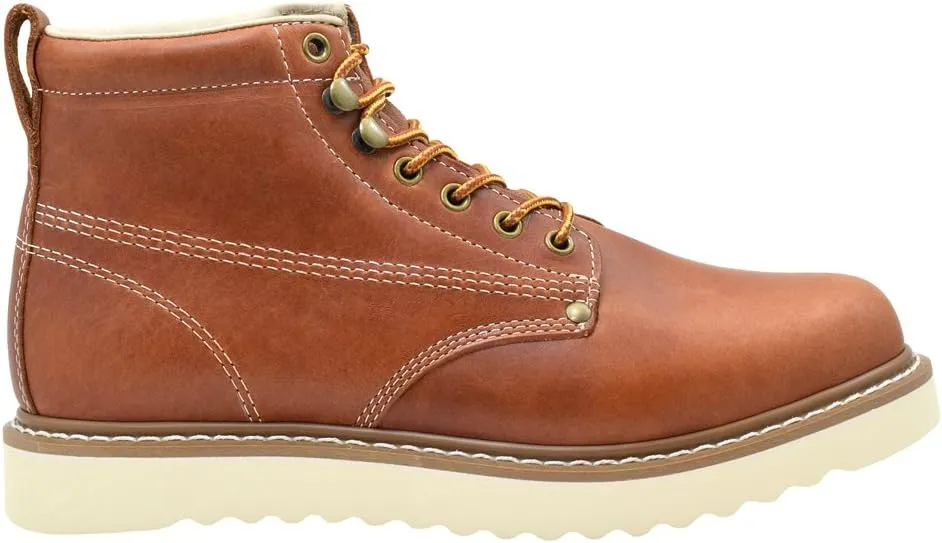 Golden Fox Men's Plain Toe Work Boots Lightweight