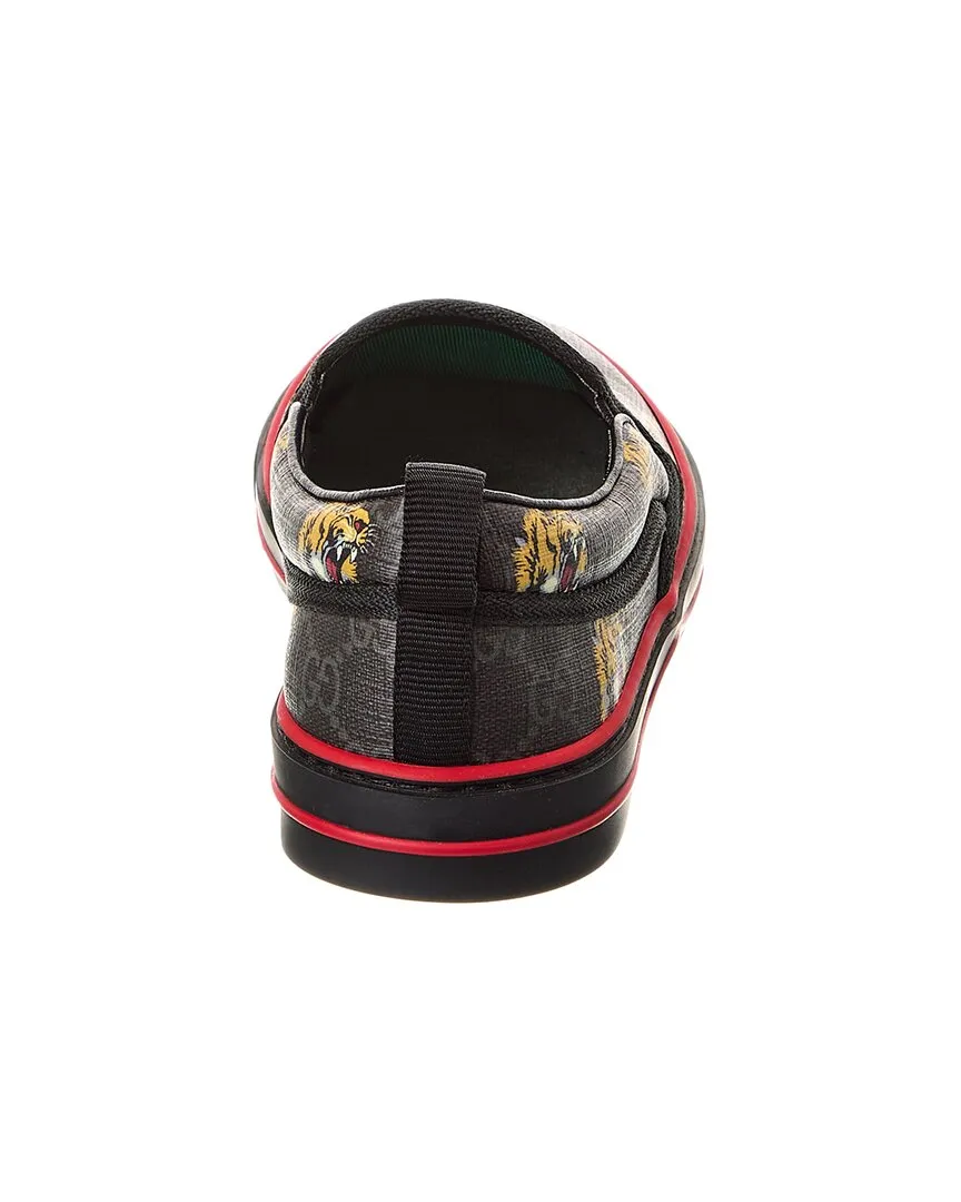 Gucci Tennis 1977 Tigers GG Supreme Canvas Slip-On Sneaker