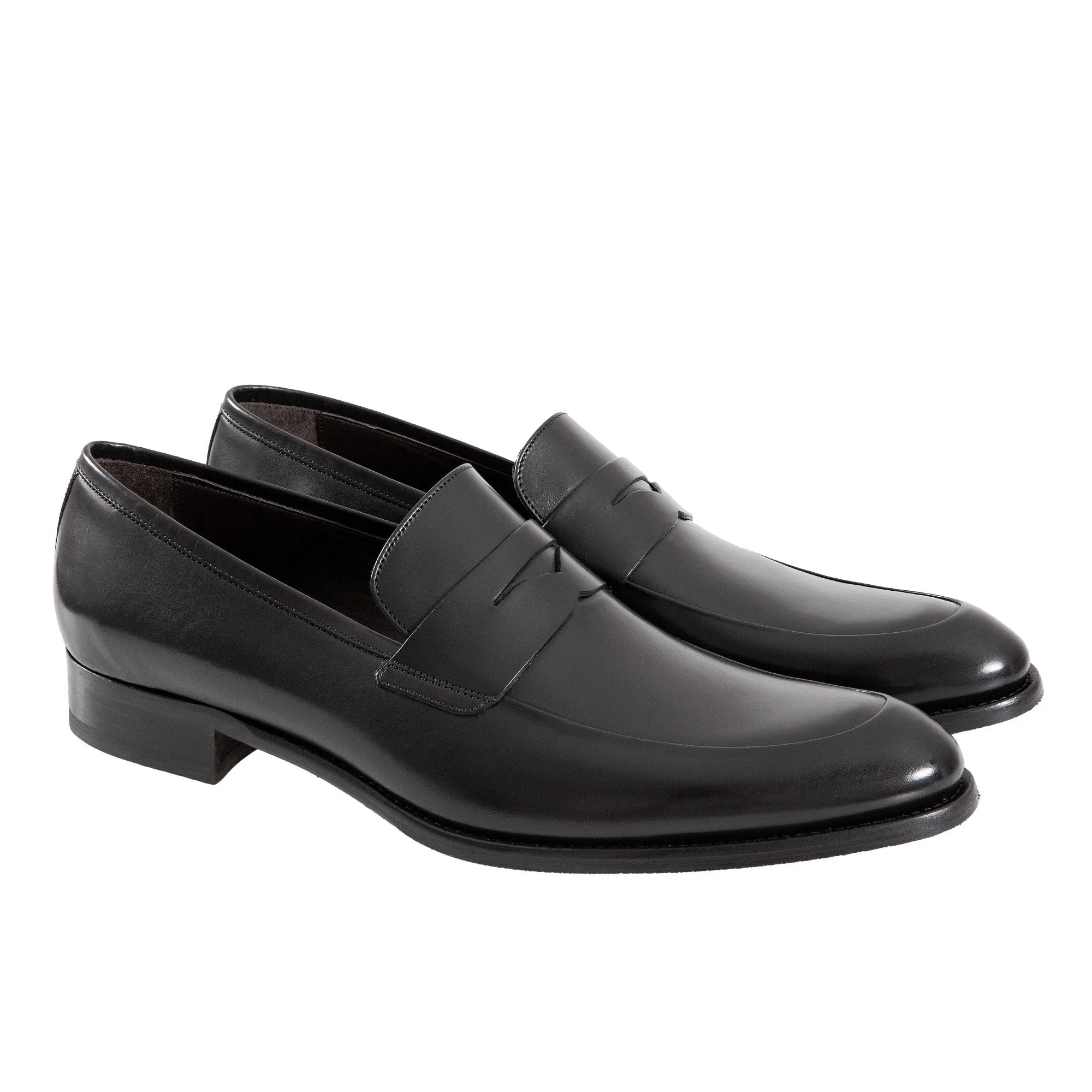 HENRY SARTORIAL Classic Penny Loafers BLACK