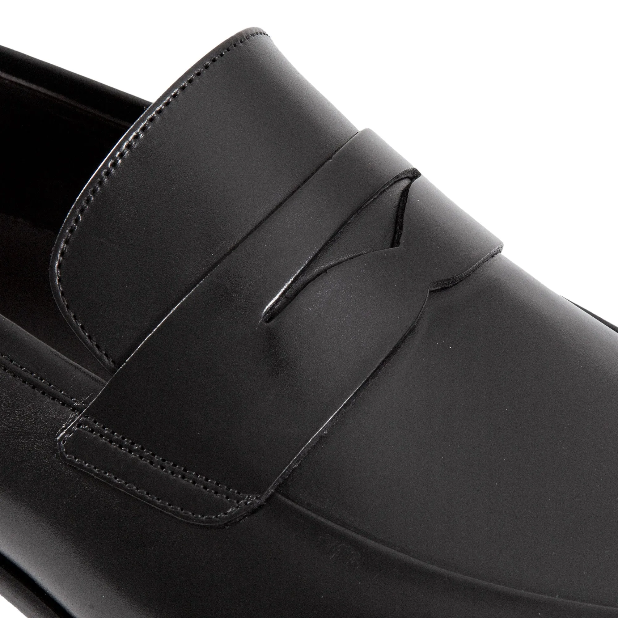HENRY SARTORIAL Classic Penny Loafers BLACK
