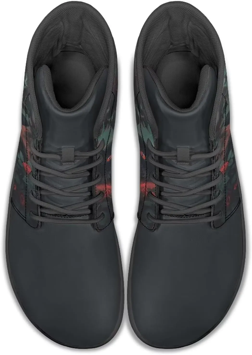 High Top Animal Design Barefoot Shoes Men, Wide Toe, Rubber Sole Sneakers for Running & Zero-Drop Shoes with Ground Feel