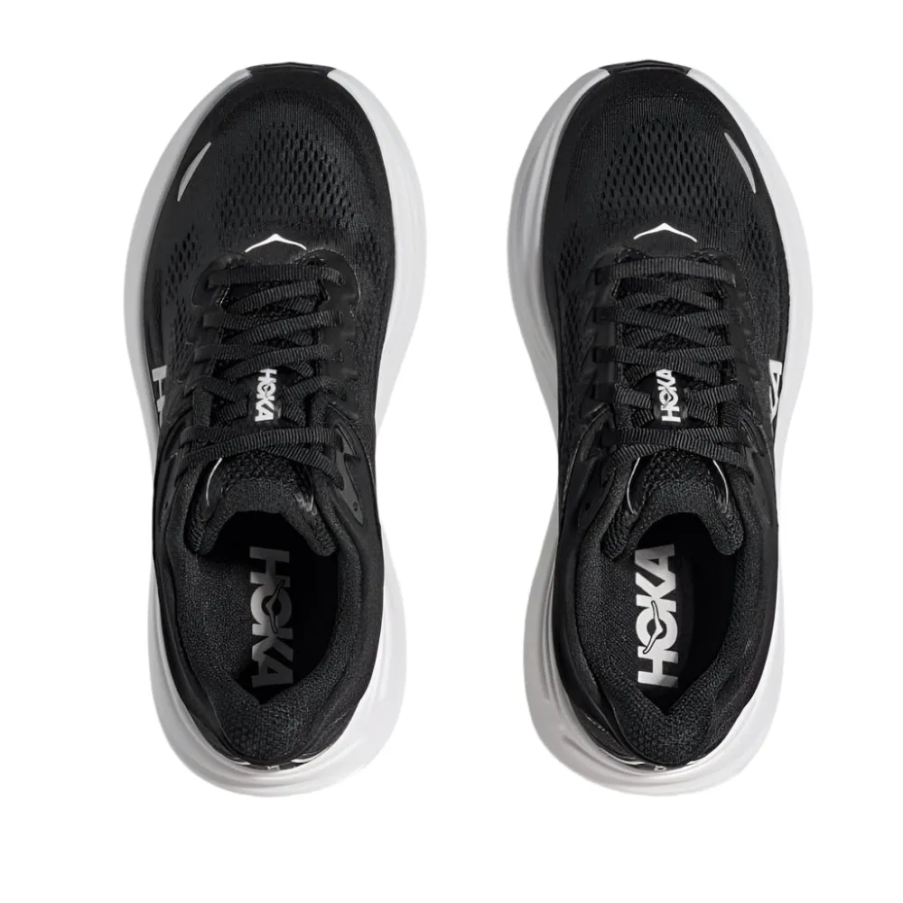 Hoka Women's Bondi 9 Black / White Wide