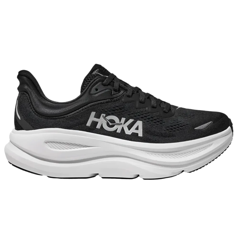 Hoka Women's Bondi 9 Black / White Wide
