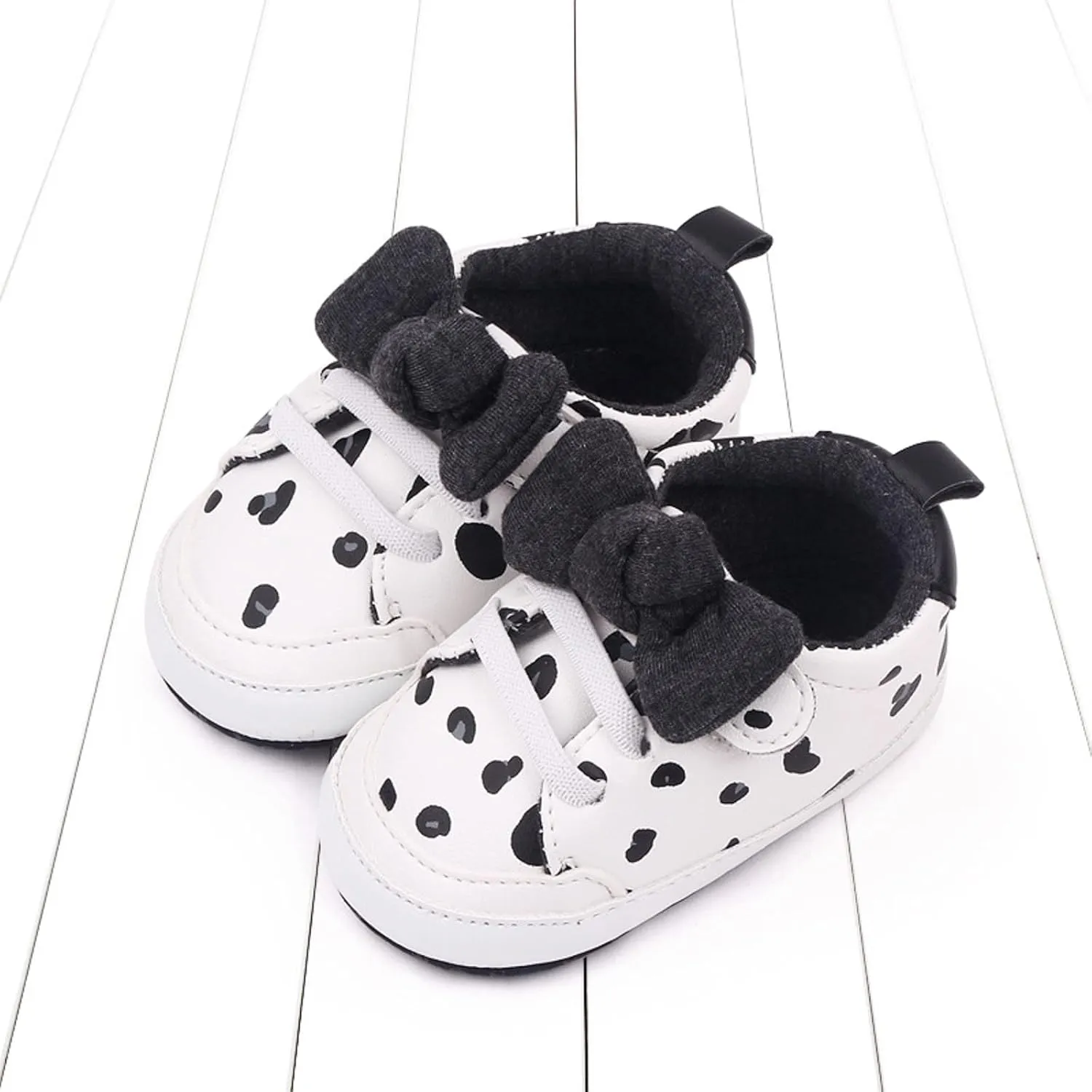 Infant Baby Girls Cute Bow Sneakers Walking Shoes Newborn Flat Bottom Lightweight Soft Warm Casual Walking Shoes