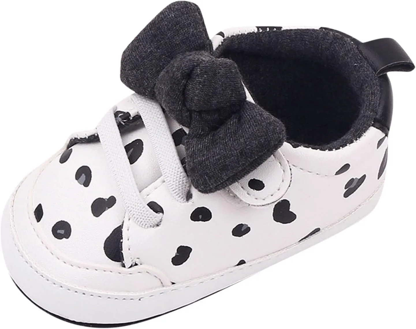 Infant Baby Girls Cute Bow Sneakers Walking Shoes Newborn Flat Bottom Lightweight Soft Warm Casual Walking Shoes