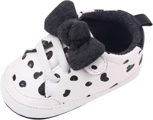 Infant Baby Girls Cute Bow Sneakers Walking Shoes Newborn Flat Bottom Lightweight Soft Warm Casual Walking Shoes