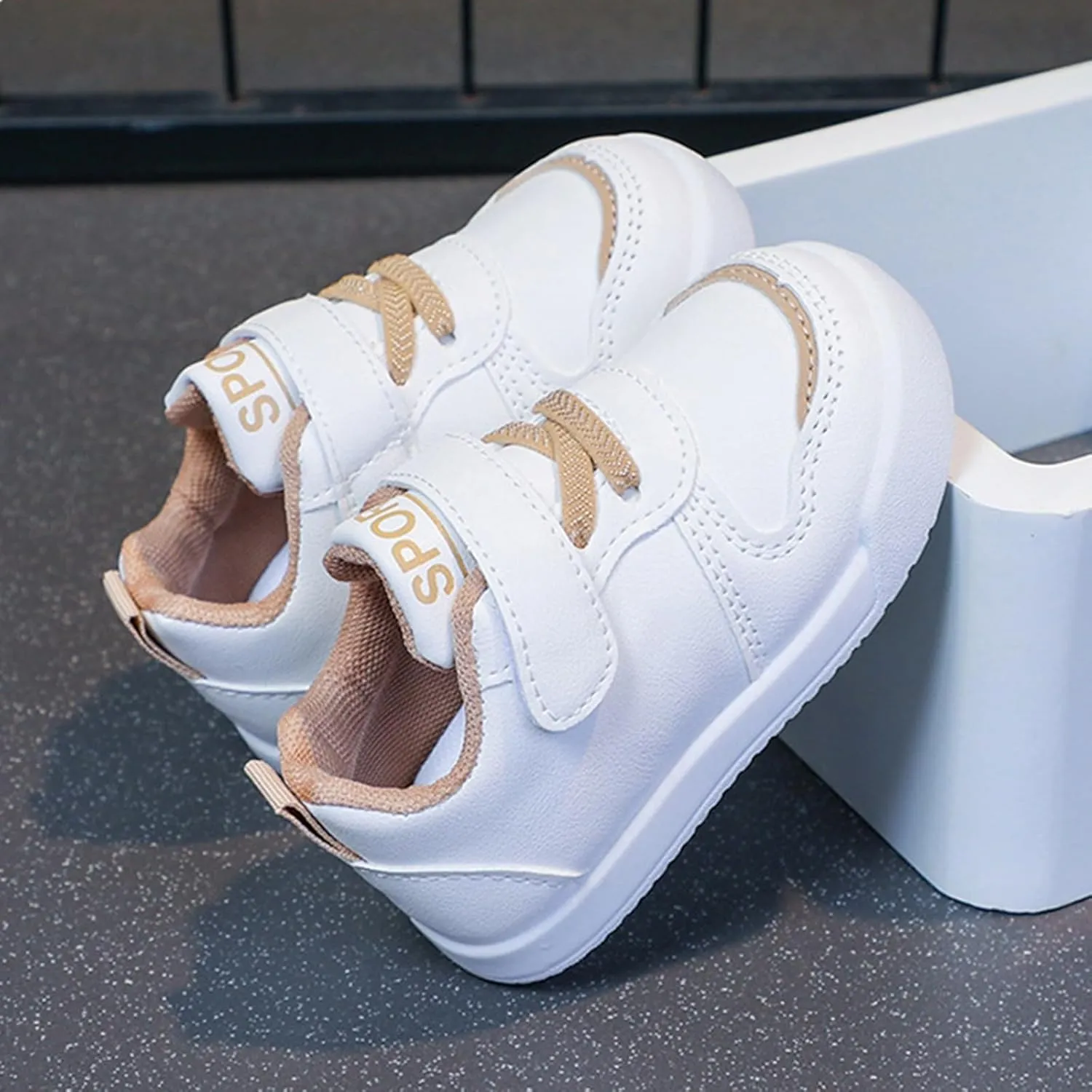Infant Kids Sneakers School Running Loafers Lo?? Top Walking Tennis Casual Shoes Strap Athletic Sneakers for Children