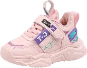 IWIHMIV Girls Tennis Shoes Non-Slip Running Athletic Walking Sports Lightweight Breathable Comfort Walking Shoes for Boys