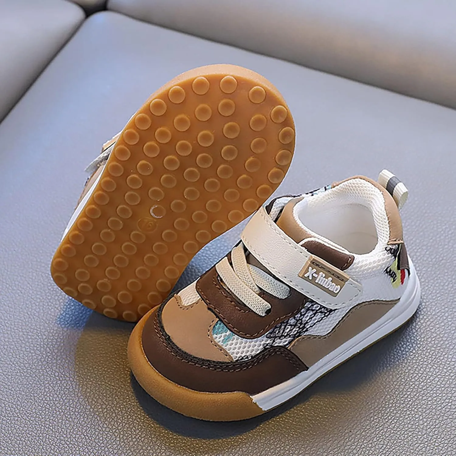 IWIHMIV Toddler Girl Sneakers Kids Tennis Shoes Slip on Boys Lightweight Breathable Running Walking Fashion Shoes