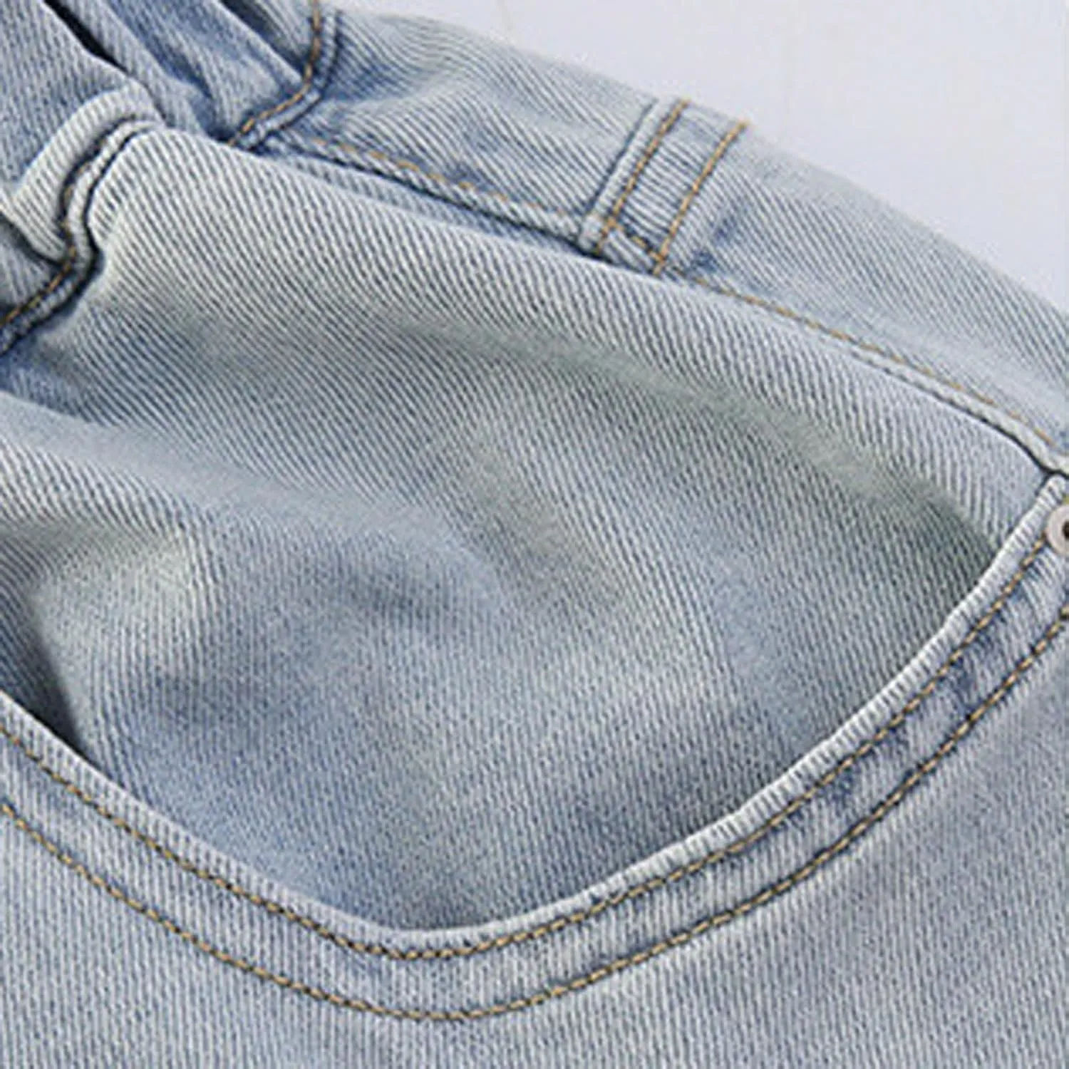 Jeans for Girl Loose Flare Wide Leg Denim Trousers High Cut Girls Western Pants Plain Stretchy Waist Fall Summer 2025