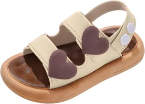 Jelly Sandals for Girls Girls Summer Open Toe Sandals Simple Versatile Beach Soft Non Slip Little Double Adjustable Boys