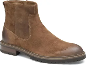 Johnston & Murphy Barrett Plain Toe Zip Boot ?C Classic Mens Ankle Boots, Leather Casual Boots for Men