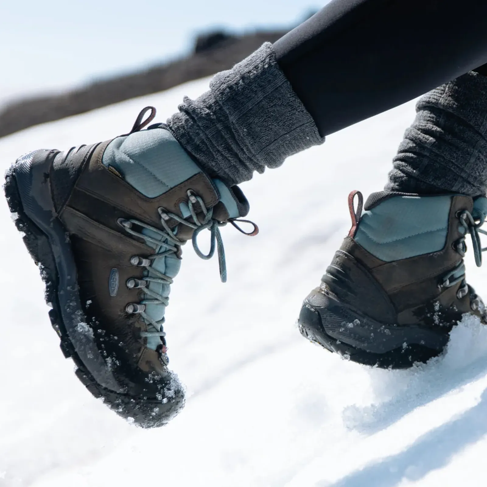 Keen Revel IV Mid Polar Boot (Women) - Magnet/North Atlantic