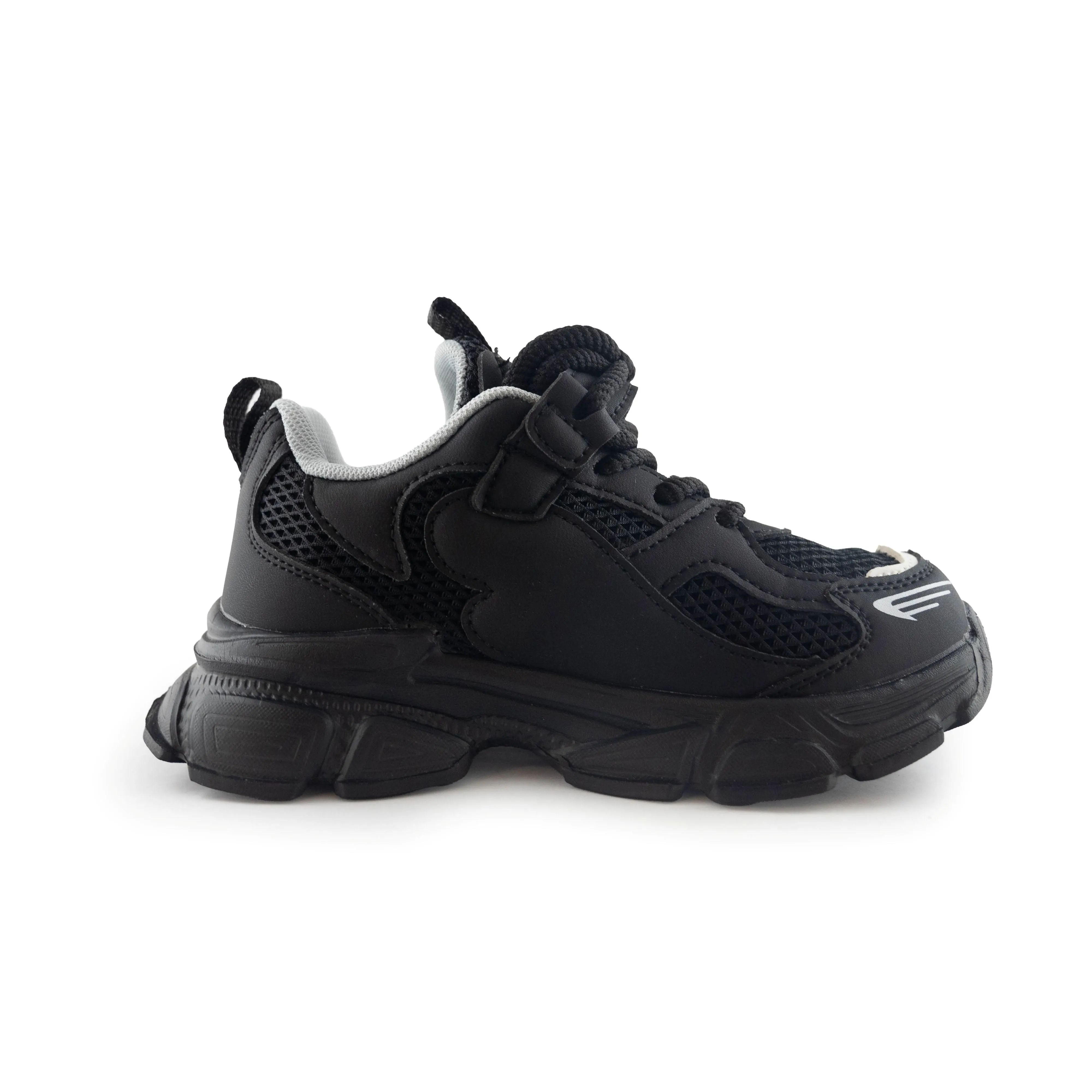 Kids' Chunky Sneakers – Stylish & Comfortable Sport Shoes Black A6815 Black