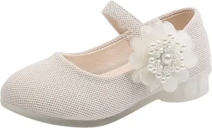 Kids Dress Shoes Girls Mary Jane Shoes Cute Flower Girls Casual Dress Shoes Kids Slip On Slip Shoe Girl Size