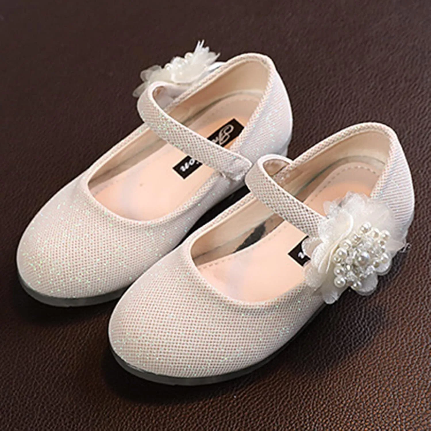 Kids Dress Shoes Girls Mary Jane Shoes Cute Flower Girls Casual Dress Shoes Kids Slip On Slip Shoe Girl Size