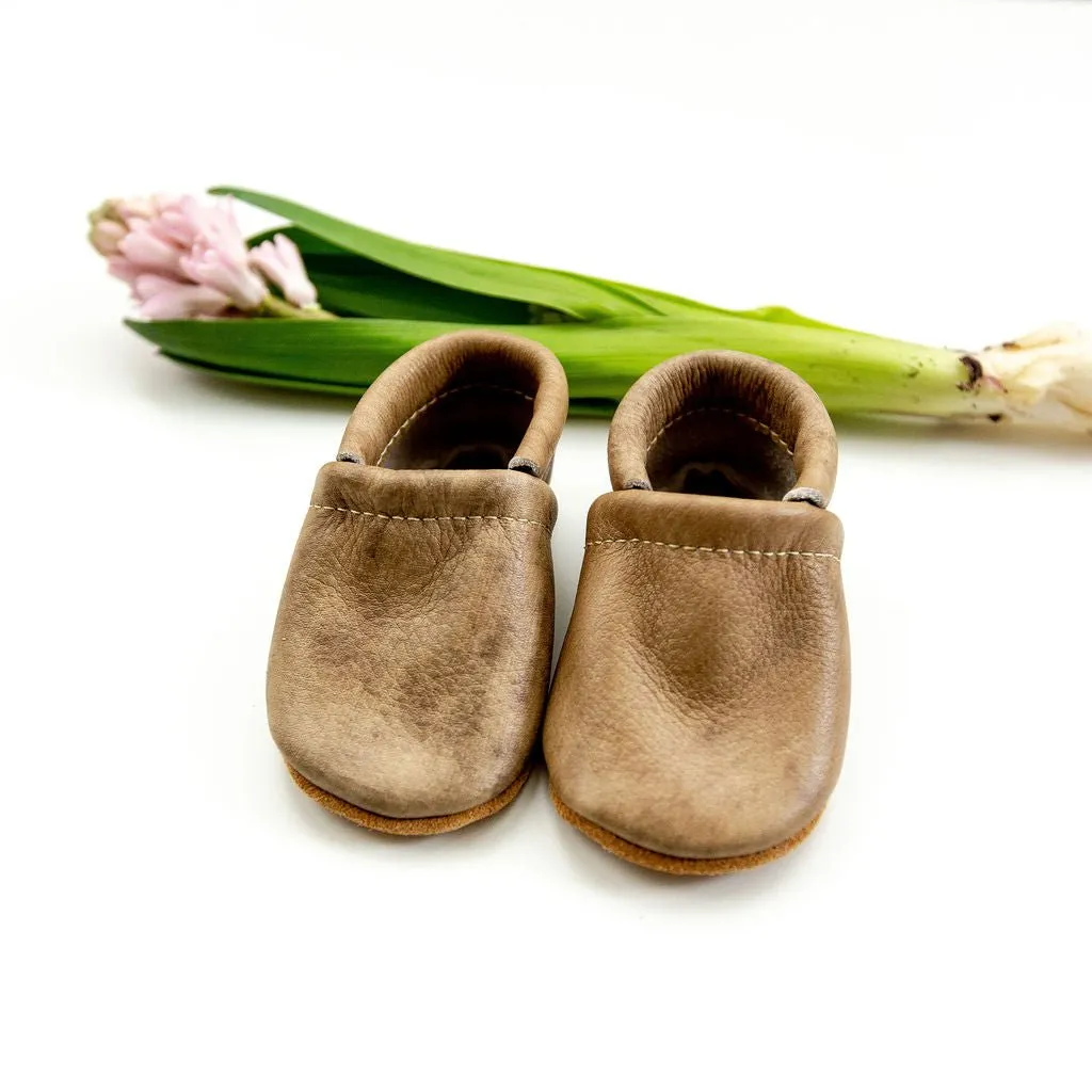LOAFERS Baby and Toddler Leather Shoes - Dune