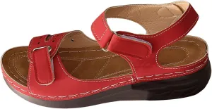 Low Heel Sandals for Women Dressy Arch Support Slippers Open Toe Wedge Ankle Strap Sandals Adjustable Strap Sandals