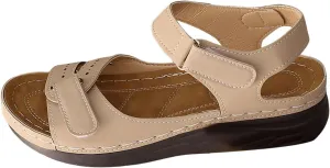 Low Heel Sandals for Women Dressy Arch Support Slippers Open Toe Wedge Ankle Strap Sandals Adjustable Strap Sandals