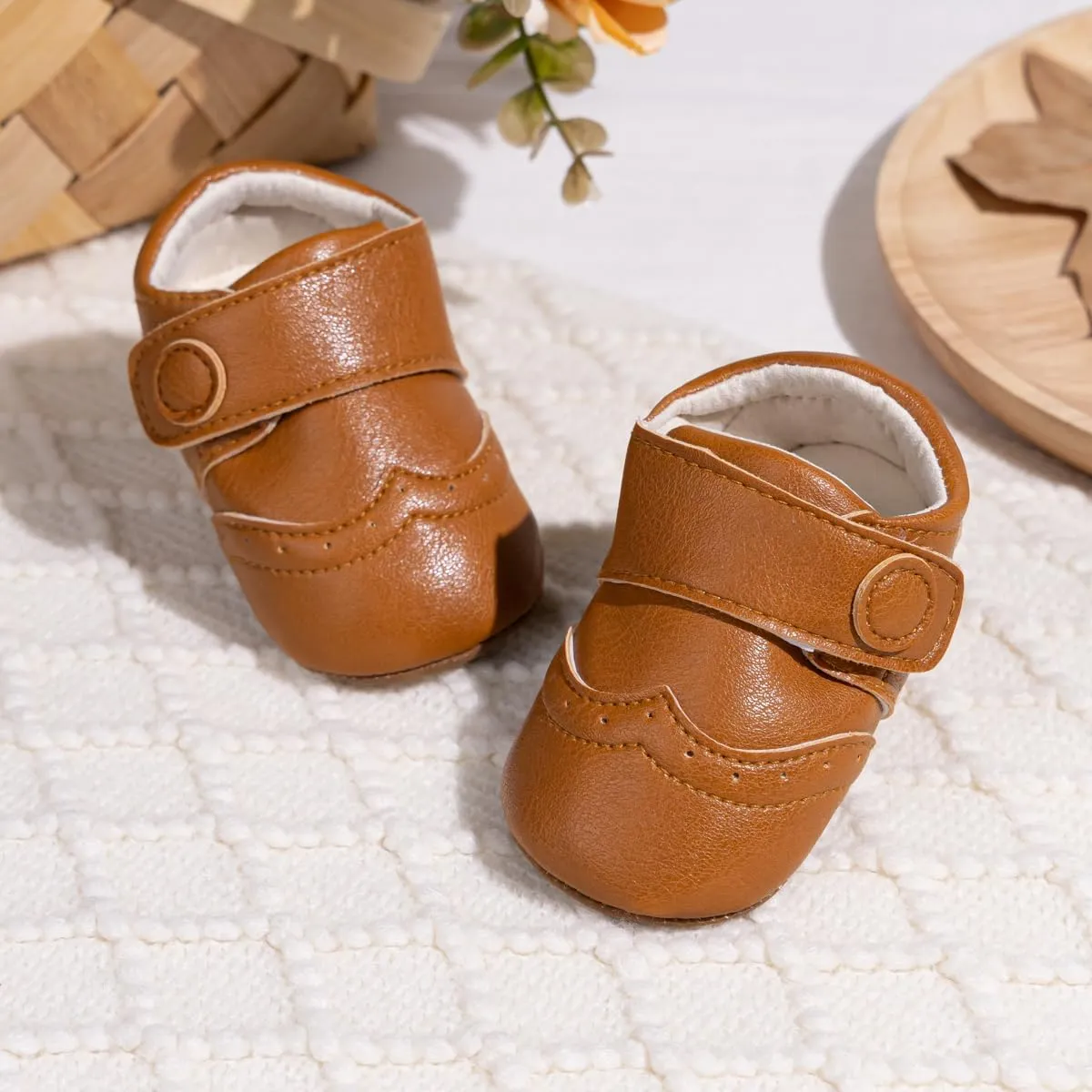 Meckior Infant Baby Girls Boys Premium Soft Sole Tassel Bowknot Moccasins Toddler Prewalker Princess Anti-Slip Crib Baptism Loafers Shoes