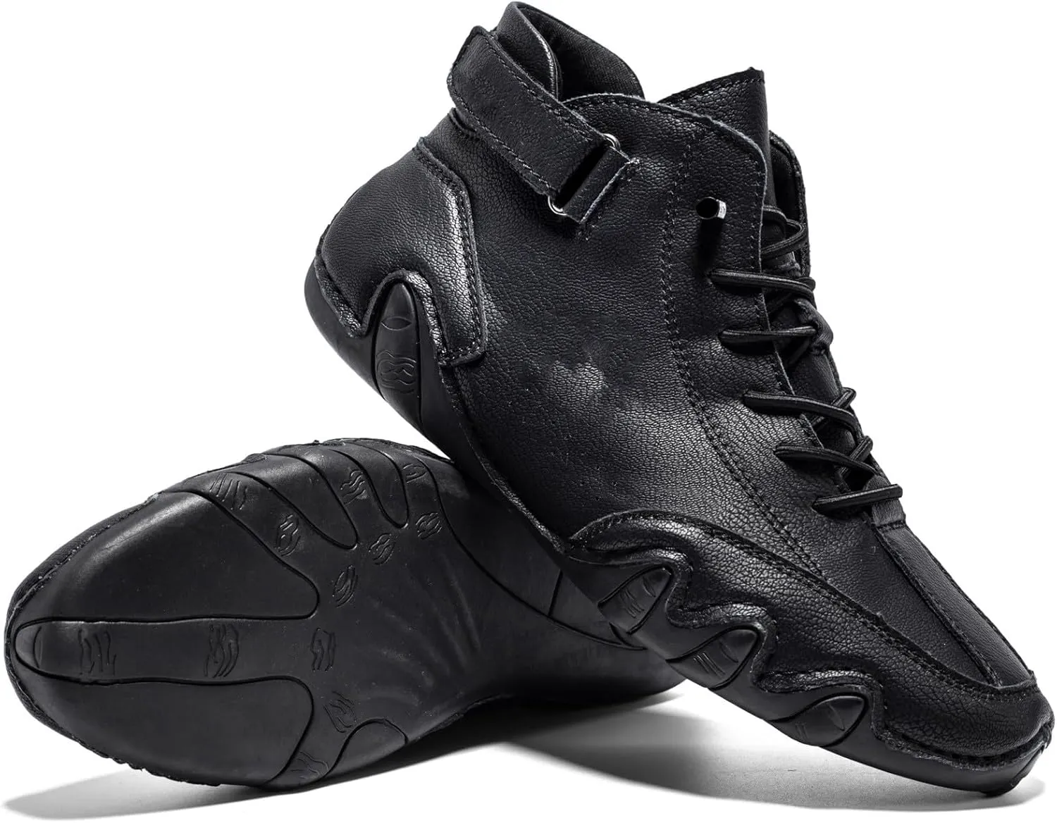 Men's High Top High Boots Lightweight Slip-ons Sneakers Breathable Outdoor Walking Shoes Walking Driving High Boots