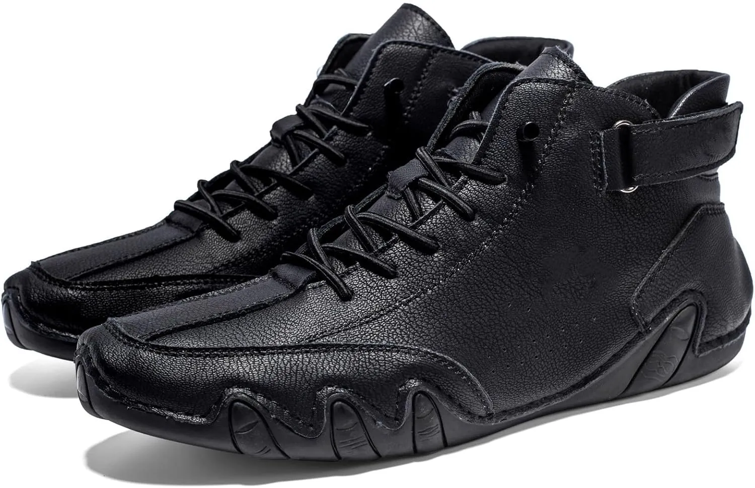 Men's High Top High Boots Lightweight Slip-ons Sneakers Breathable Outdoor Walking Shoes Walking Driving High Boots