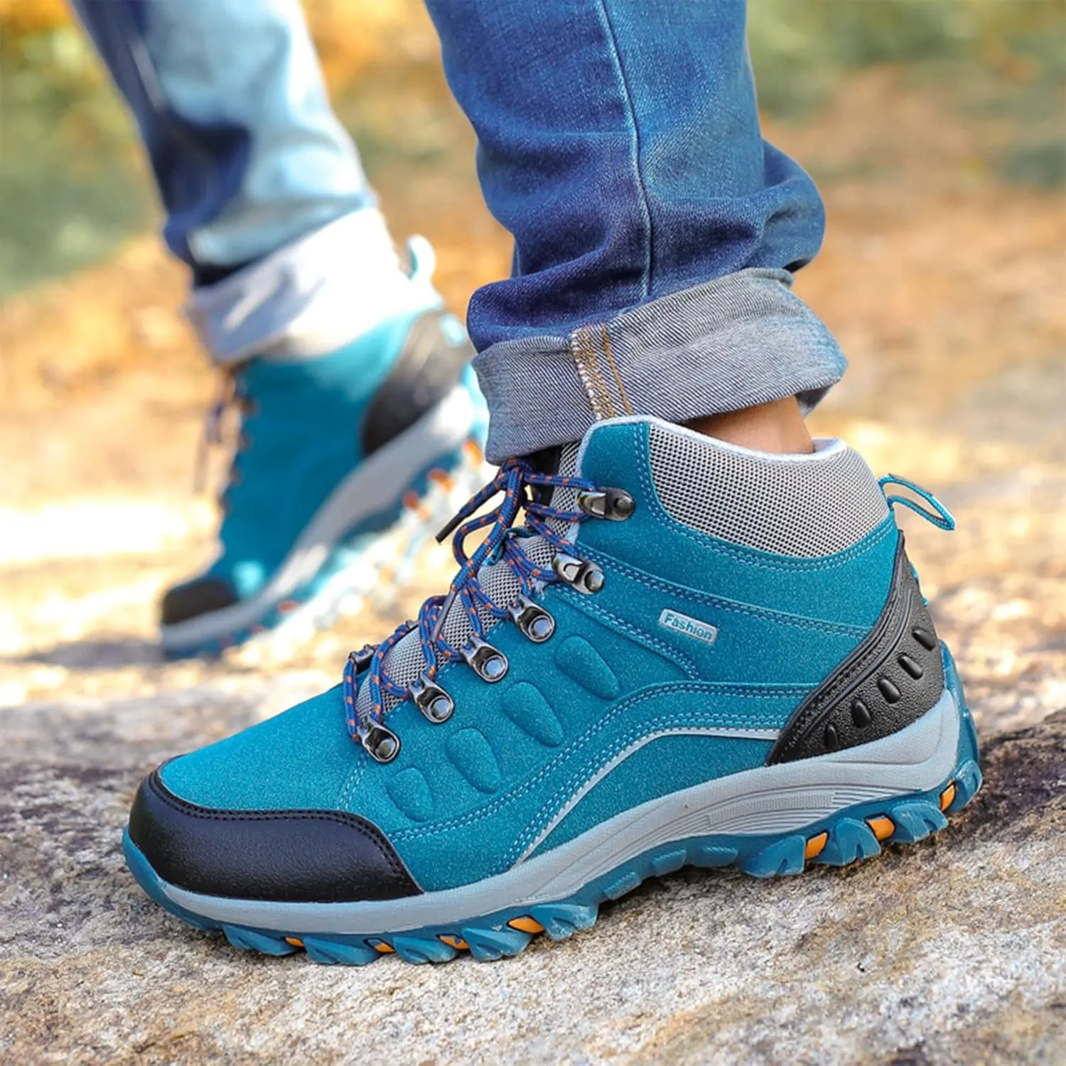 Men's Hiking Boots Ankle Boots Snow Boots Non-Slip Winter Boots Comfortable Travel Shoes Plus Size