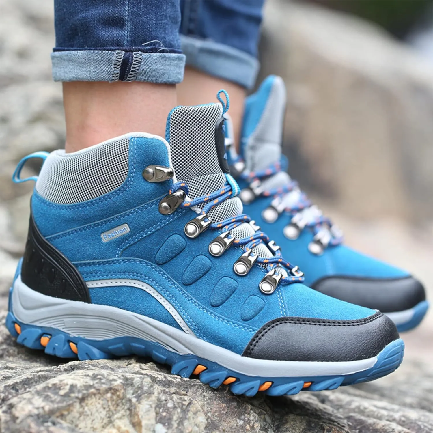Men's Hiking Boots Ankle Boots Snow Boots Non-Slip Winter Boots Comfortable Travel Shoes Plus Size