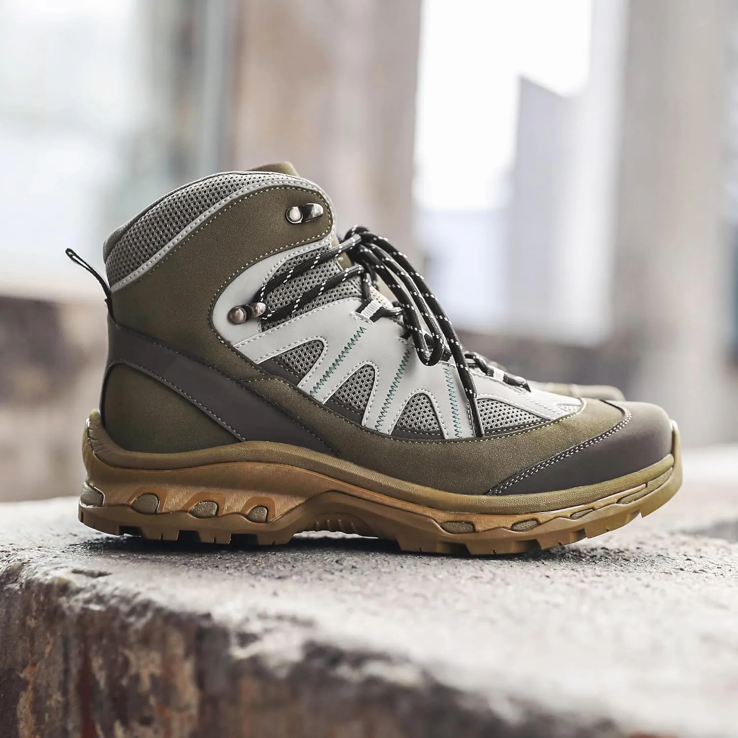 Men's Hiking Boots Outdoor Non-slip Waterproof Ankle Boots Trekking Camping Trail Combat Boots
