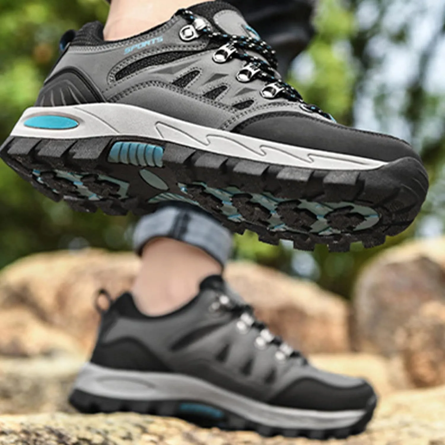 Mens Hiking Shoes Camping Travel Sneakers Casual Outdoor Walking Trainers Lightweight Damping