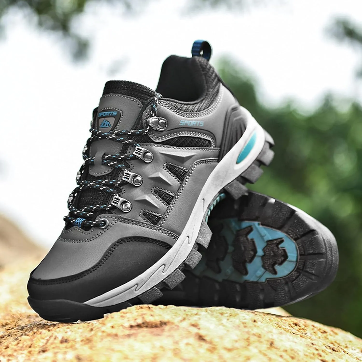 Mens Hiking Shoes Camping Travel Sneakers Casual Outdoor Walking Trainers Lightweight Damping