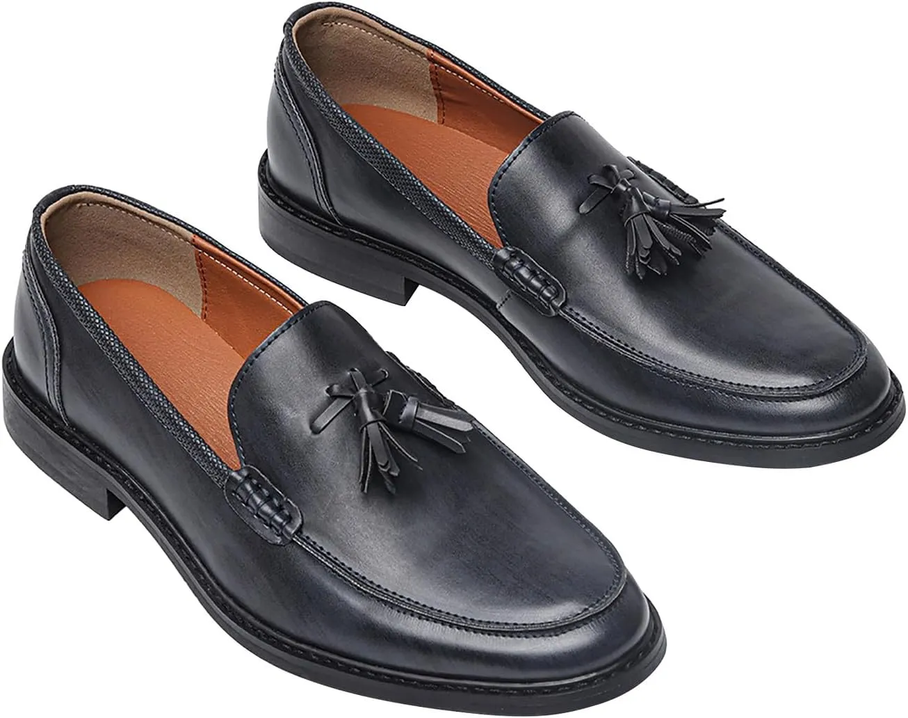 Mens Loafers Casual Dress Slip On Leather Penny Loafers Fashion Wedding Business Tuxedo Walking Shoes for Men