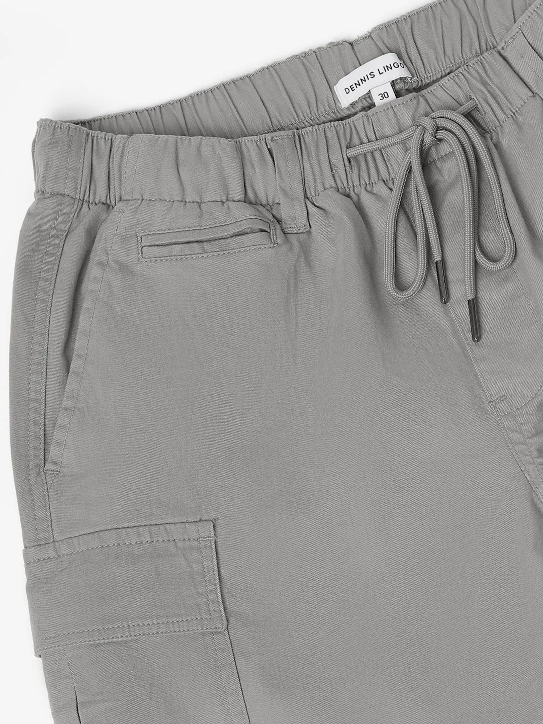 Men's Mid Grey Cargo Trousers